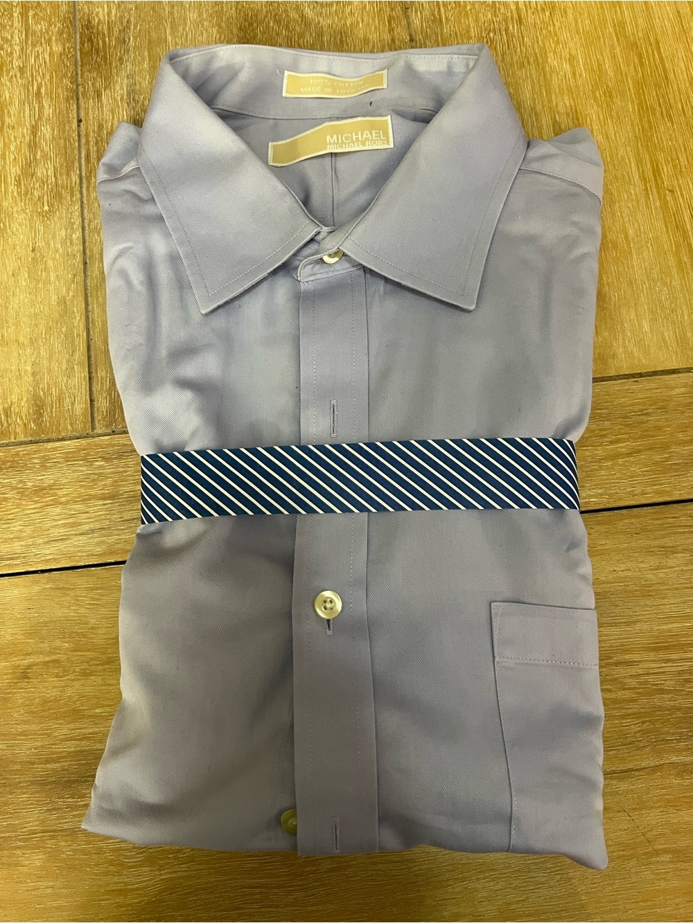 Michael Kors Men's Light Lavender Dress Shirt